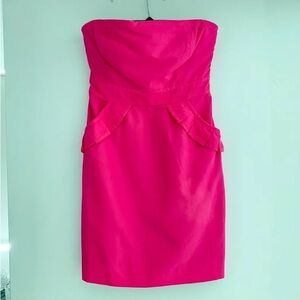 J.crew pink strapless dress size 2 worn once